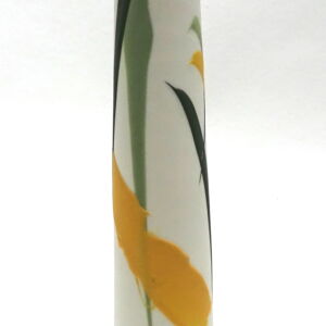 Side Ali Tomlin Yellow Green Splash Single Stem Vase