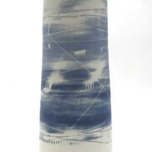 Side Ali Tomlin Two Blues Tall Cylinder Vase