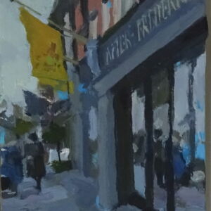 AMC016 Amanda Coleman Reflections Flagpoles Fulham Road