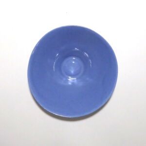 Viewed from above, a very fine , small, lavender conical porcelain bowl, glazed on the inside with outside unglazed, available in Woburn Mosaic, contemporary art gallery