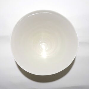 Above Becky Mackenzie Large White Porcelain Conical Bowl