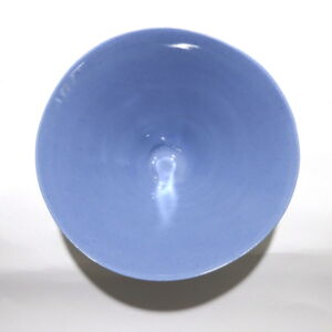 Above Becky Mackenzie Large Light Blue Porcelain Conical Bowl