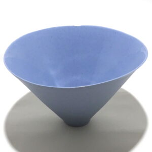 BEK012 Becky Mackenzie Large Light Blue Porcelain Conical Bowl