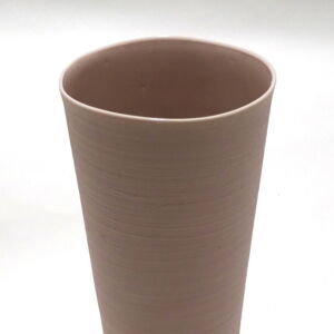 BEK014 Becky Mackenzie Tall Pink Narrow Porcelain Vessel