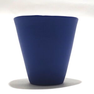 Side Becky Mackenzie Medium Blue Porcelain Tumbler