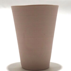 Side Becky Mackenzie Medium Pink Straight sided Porcelain Tumbler