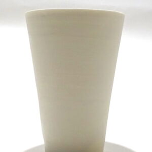 Side Becky Mackenzie Medium White Straight sided Porcelain Tumbler
