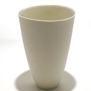 BEK026 Becky Mackenzie Tall White Porcelain Tumbler