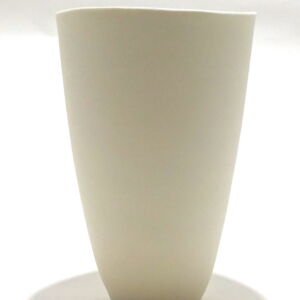Side Becky Mackenzie Tall White Porcelain Tumbler