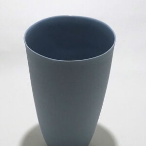 BEK027 Becky Mackenzie Tall Grey Porcelain Tumbler