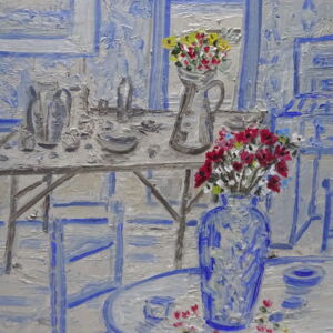 Close Up Edward Durdey Blue Interior