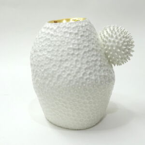 IKI003-Ikuko-Iwamoto-Nucleous-Pofu-Vase-White