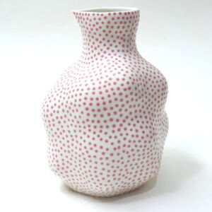 SOLD-IKI026-Ikuko-Iwamoto-Dotted-Large-Jug-Pink