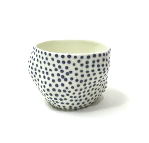 IKI032-Ikuko-Iwamoto-Large-Dotted-Guinomi-Sake-Cup-Navy