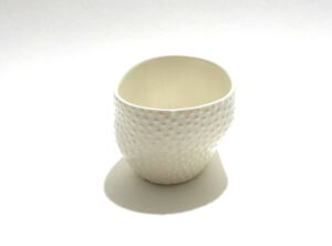 IKI045 Ikuko Iwamoto Small Dotted Guinomi Sake Cup White