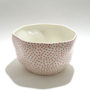 IKI064 Ikuko Iwamoto Dotted Rice Bowl Red