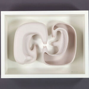 IKI076 Ikuko Iwamoto Framed Sculpture Meeting Point