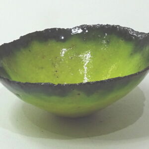 SOLD-JUOS003-Julie-OSullivan-Pinch-Pot-Yellow-Glaze