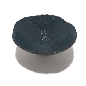 Above-SIde-Julie-OSullivan-Dark-Green-Pinch-Pot-w-Foot-Ring-Small