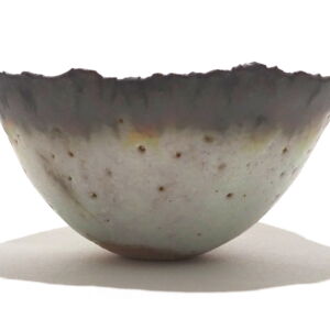 Side Julie O Sullivan Pinch Pot w Sea Glass