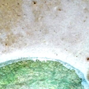 Close Up Julie O Sullivan Pinch Pot w Sea Glass Foot Ring