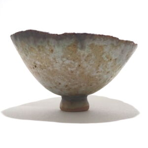 Side Julie O Sullivan Pinch Pot w Sea Glass Foot Ring