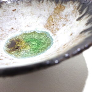 Close Up Julie O Sullivan Pinch Pot w Sea Glass Foot Ring