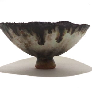 Side Julie O Sullivan Pinch Pot w Sea Glass Foot Ring