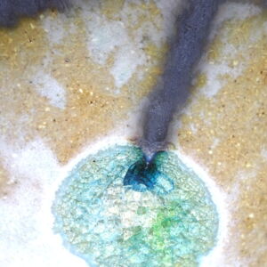 Close Up Julie O Sullivan Pinch Pot w Sea Glass Foot Ring