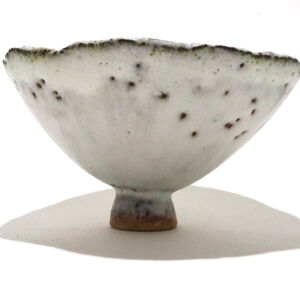 Side Julie O Sullivan Pinch Pot w Sea Glass Foot Ring