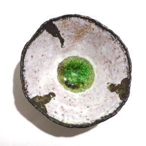 Above Julie O Sullivan Pinch Pot w Sea Glass Foot Ring