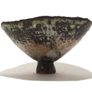 Side Julie O Sullivan Pinch Pot w Sea Glass Foot Ring