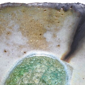 Close Up Julie O Sullivan Pinch Pot w Sea Glass Foot Ring