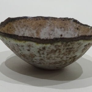 Side Julie O Sullivan Pinch Pot with Sea Glass