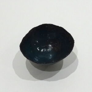 Above Julie O Sullivan Dark Green Pinch Pot w Foot Ring