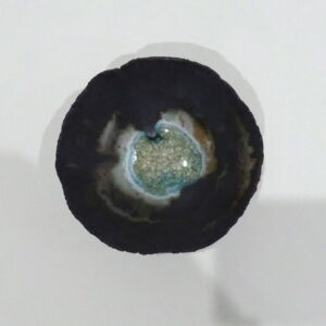 Above Julie O Sullivan Pinch Pot with Sea Glass Foot Ring