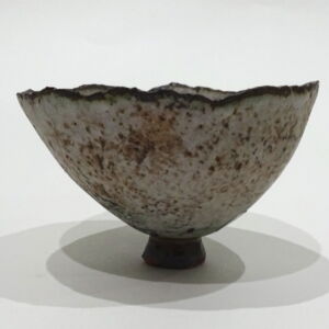 Side Julie O Sullivan Pinch Pot with Sea Glass Foot Ring