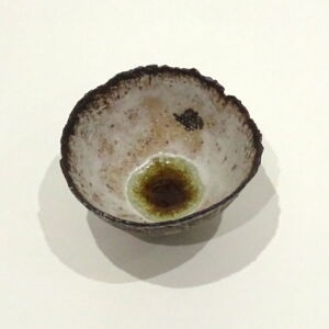 Above Julie O Sullivan Pinch Pot with Sea Glass