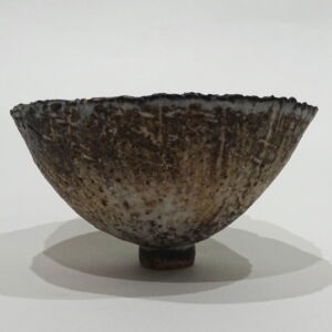 Side Julie O Sullivan Pinch Pot with Sea Glass Foot Ring