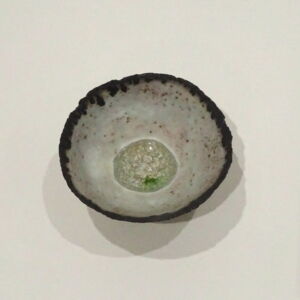 Above Julie O Sullivan Pinch Pot with Sea Glass