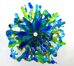 KAS006 TURQBLUE DOUBLE WALL FLOWER