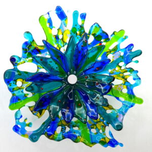 KAS006 TURQBLUE DOUBLE WALL FLOWER