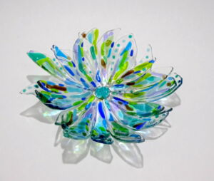 KAS014 TURQUOISE AND GREEN BOWL