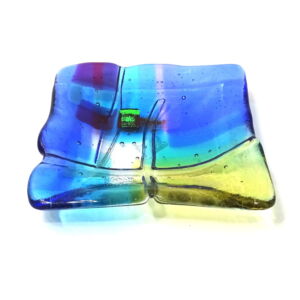 KIB009-Kim-Bramley-12x12cm-Tapestry-Land-Plate-Blue-Yellow