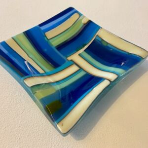 KIB054 Kim Bramley Aqua Blue Landscape Quarters