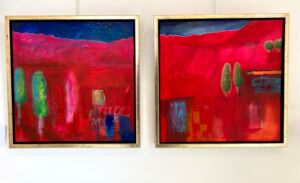 EVENING ROSE DIPTYCH