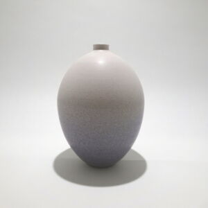 LB030 ROUND VASE WHITEGREY