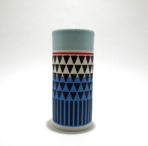 MAA013 COLUMN CYLINDER BLUE SLIP CELADON BLUE GLAZE