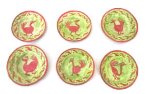 SOLD-MOM006-Morag-Mac Innes-Bird-Side-Plates-Set-of-6