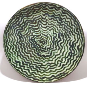 MOM020 Morag Mac Innes Cararole Green Round Platter